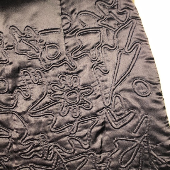 TOPSHOP Padded and Quilted Deep Purple Mini Skirt Size 6 - Picture 4 of 9